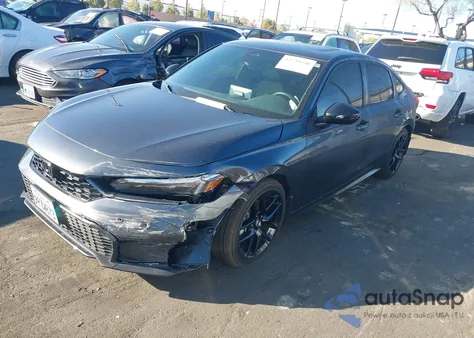 2025 Honda Civic Hybrid Sport/Sport Touring z USA, uszkodzony, nr VIN 2HGFE4F8XSH310088